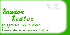 nandor redler business card
